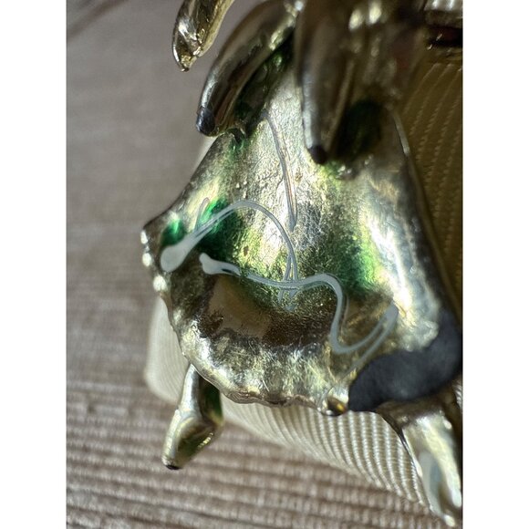 Vintage Mexican Dancer Brooch Pin  Silver Tone Fiesta Skirt Enamel Accents - Picture 2 of 12